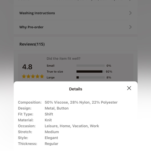 Commense Navy Blue and Denim Crew Neck Sweater - Picture 6 of 10